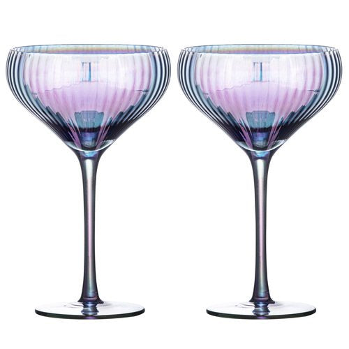 Thalia Black Pearl Cocktail Glass set of 2