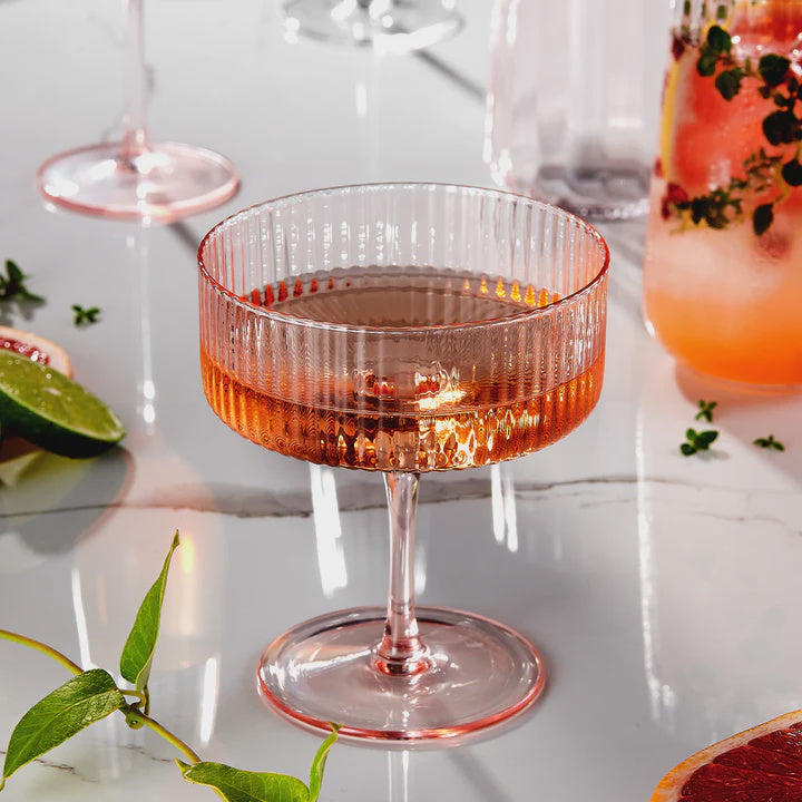 Esme Blush 4pk Cocktail Glass - Rosies Gifts, Mosgiel, Dunedin