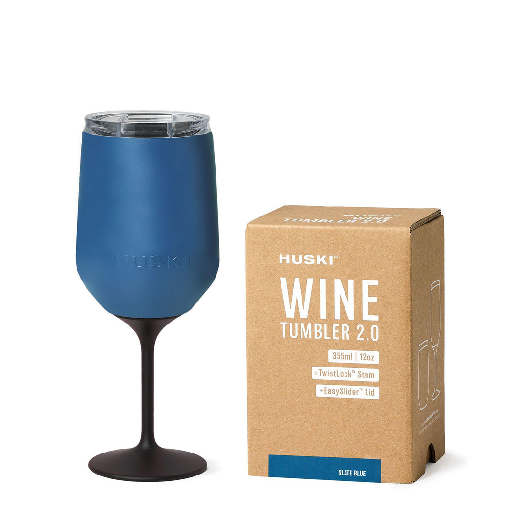 Limited Edition - Huski Wine Tumbler 2.0 (Slate Blue) This is not your typical beer cooler. The Huski Beer Cooler 2.0 is an award-winning, high-performance cooler that keeps your beer 10x colder than a non-insulated beer. Rosies Gifts, Mosgiel, Dunedin