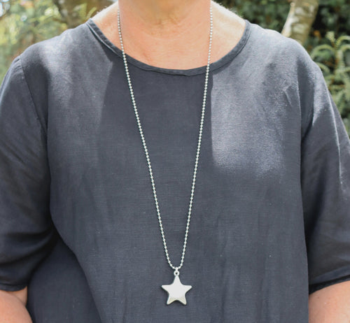 Steel Me S/S Star Necklace